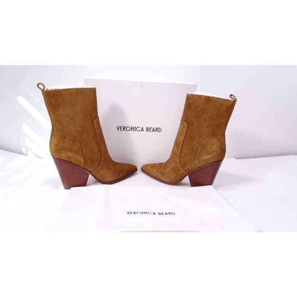 Veronica Beard Shoes - Veronica Beard Women's Logan Suede Booties Boots Hazelwood NIB 498 9.5